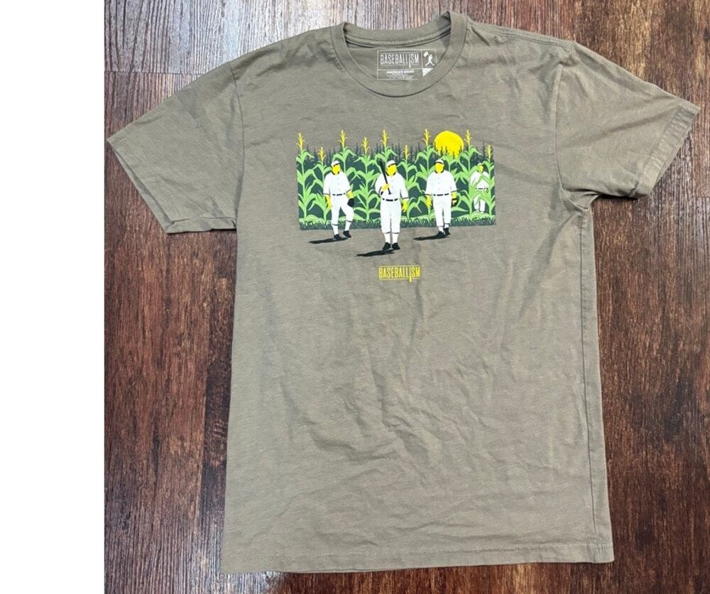 Baseballism Field of Dreams Movie Gray Graphic T-Shirt Men's Small